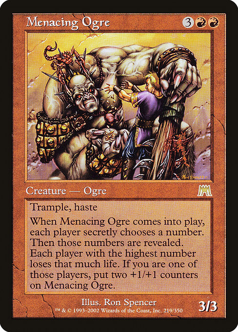 Menacing Ogre - Onslaught Rare Card