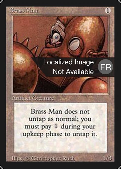 Brass Man - Foreign Black Border Uncommon Card