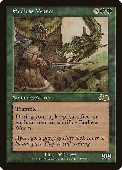 Endless Wurm - Urza's Saga Rare Card