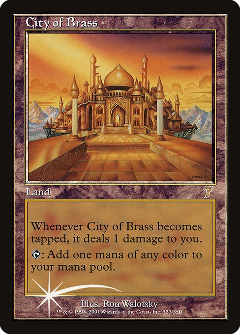 City of Brass - Seventh Edition Rare Card