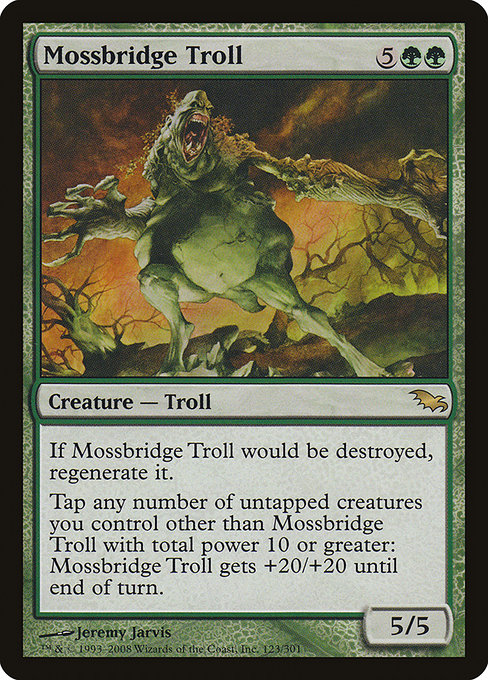 Mossbridge Troll - Shadowmoor Rare Card