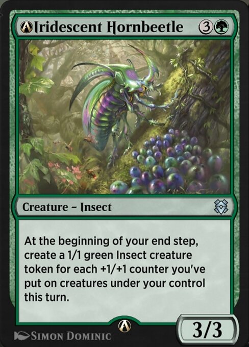 A-Iridescent Hornbeetle - Zendikar Rising Uncommon Card