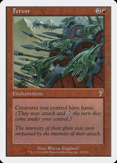 Fervor - Seventh Edition Rare Card