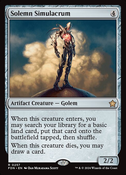 Solemn Simulacrum - Foundations Rare Card