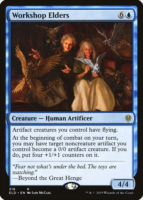 Workshop Elders - Throne of Eldraine Rare Card