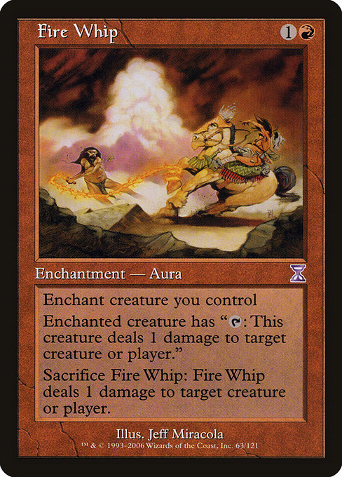 Fire Whip - Time Spiral Timeshifted Special Card