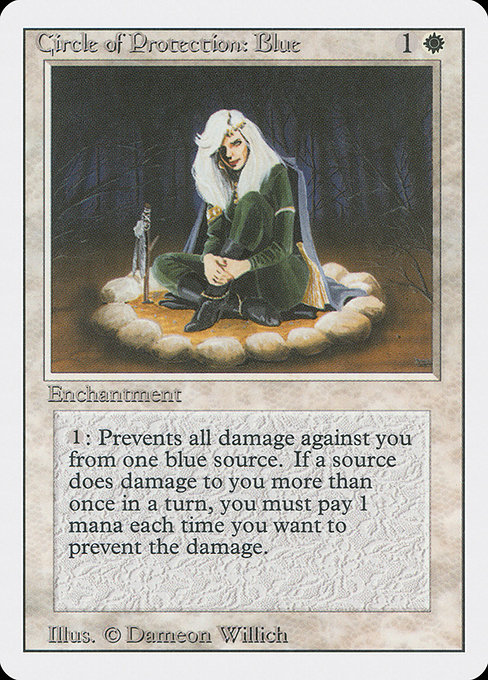 Circle of Protection: Blue - Revised Edition Common Card