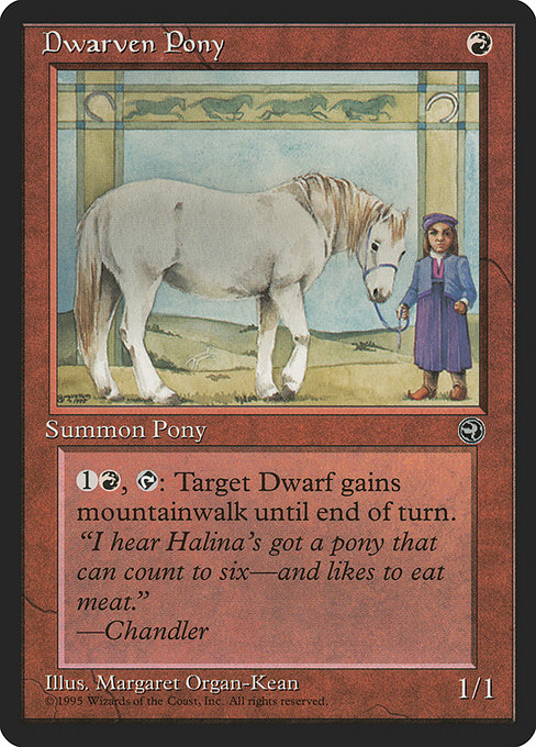 Dwarven Pony - Homelands Rare Card