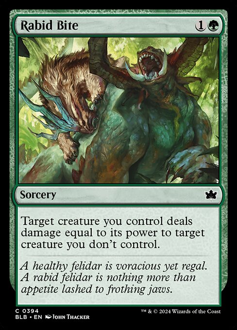 Rabid Bite - Bloomburrow Common Card