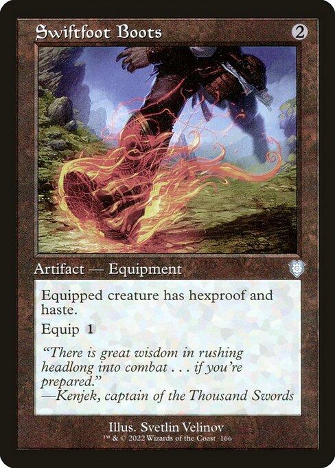 Swiftfoot Boots - The Brothers' War Commander Uncommon Card