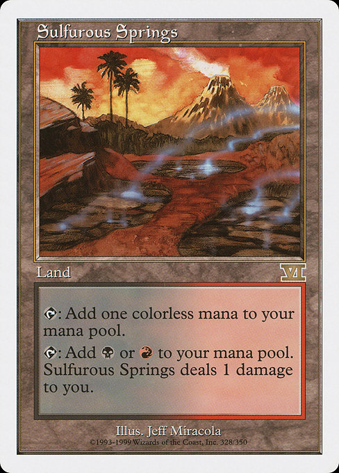 Sulfurous Springs - Classic Sixth Edition Rare Card
