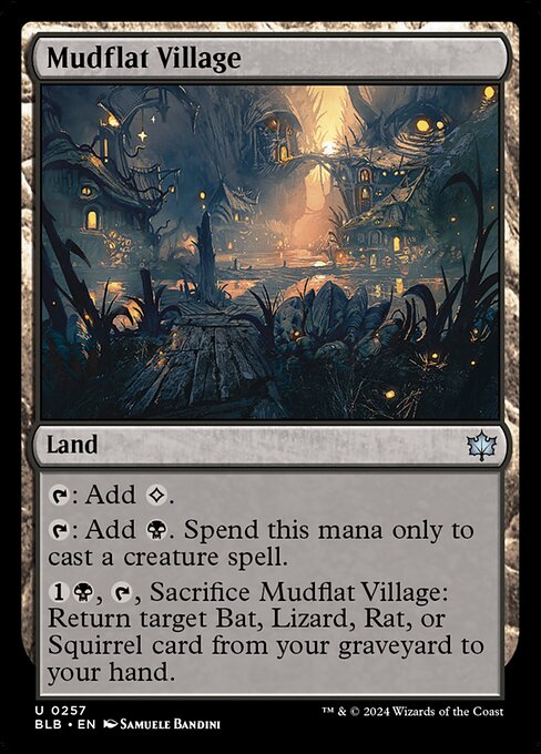 Mudflat Village - Bloomburrow Uncommon Card