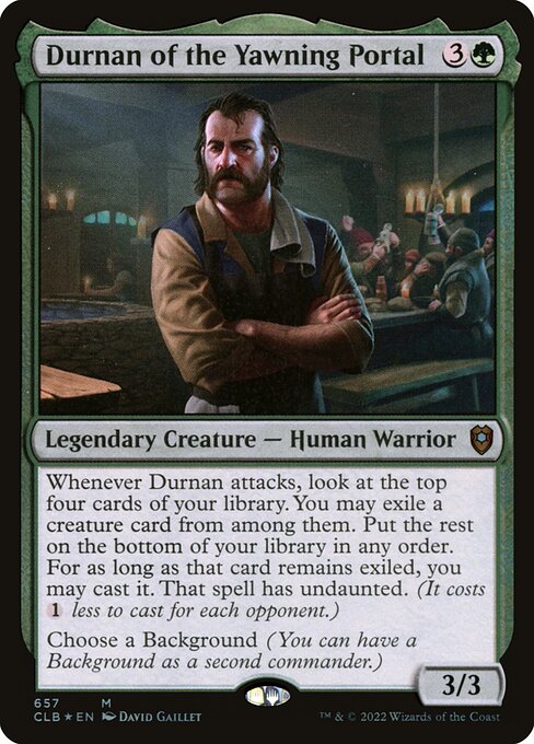 Durnan of the Yawning Portal - Commander Legends: Battle for Baldur's Gate Mythic Card