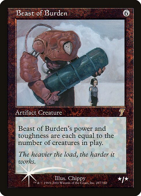 Beast of Burden - Seventh Edition Rare Card