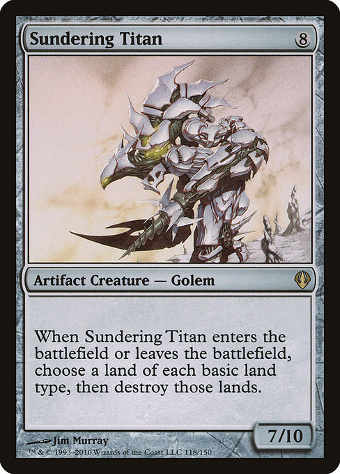 Sundering Titan - Archenemy Rare Card