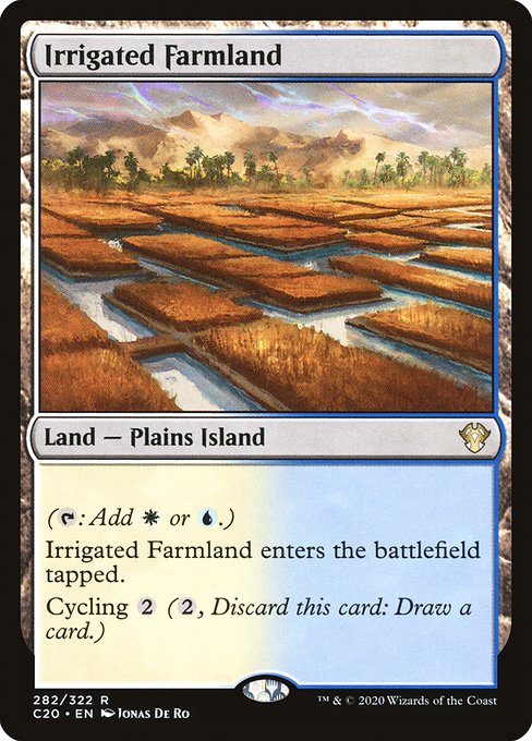 Irrigated Farmland - Commander 2020 Rare Card