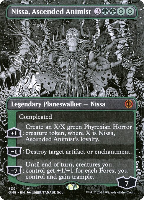 Nissa, Ascended Animist - Phyrexia: All Will Be One Mythic Card