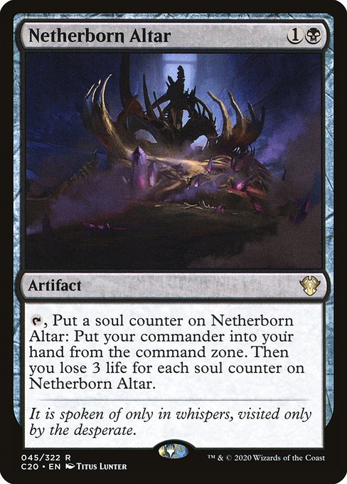 Netherborn Altar - Commander 2020 Rare Card