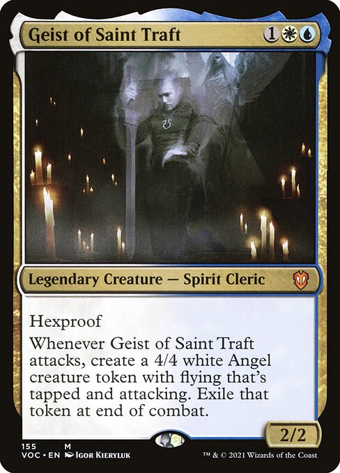 Geist of Saint Traft - Crimson Vow Commander Mythic Card