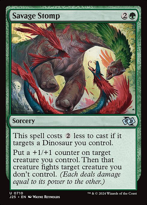 Savage Stomp - Foundations Jumpstart Uncommon Card