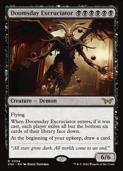 Doomsday Excruciator - Duskmourn: House of Horror Rare Card