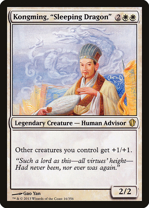 Kongming, "Sleeping Dragon" - Commander 2013 Rare Card