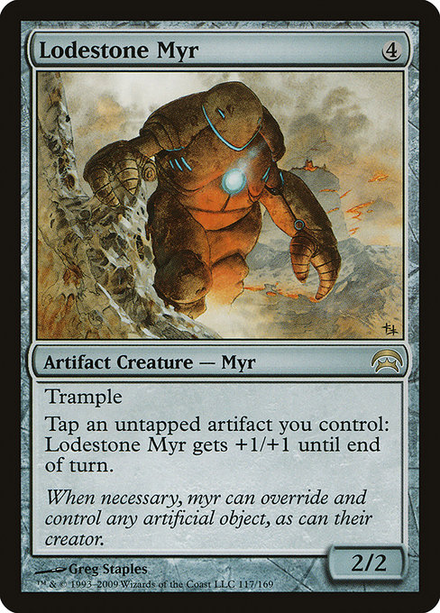 Lodestone Myr - Planechase Rare Card