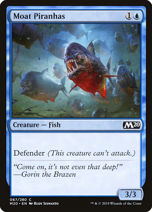 Moat Piranhas - Core Set 2020 Common Card