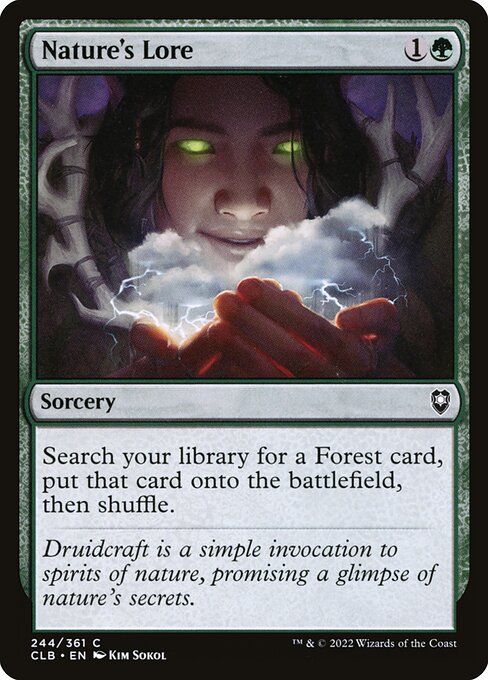 Nature's Lore - Commander Legends: Battle for Baldur's Gate Common Card