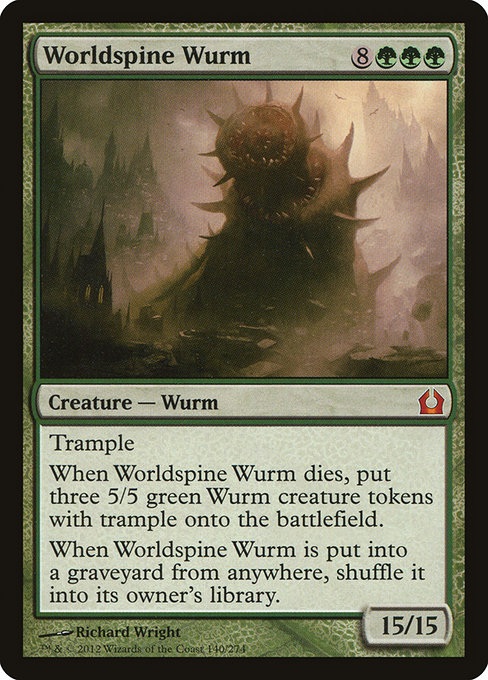 Worldspine Wurm - Return to Ravnica Mythic Card