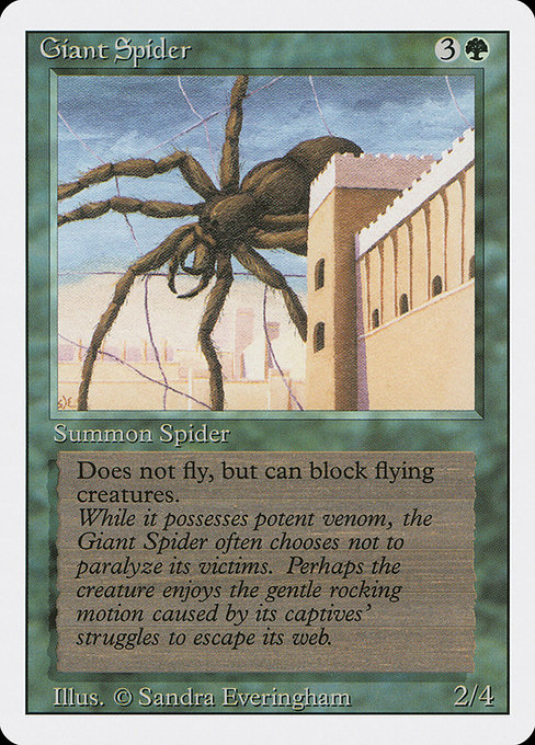 Giant Spider - Revised Edition Common Card