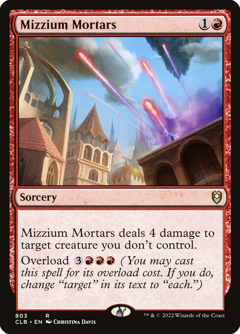 Mizzium Mortars - Commander Legends: Battle for Baldur's Gate Rare Card