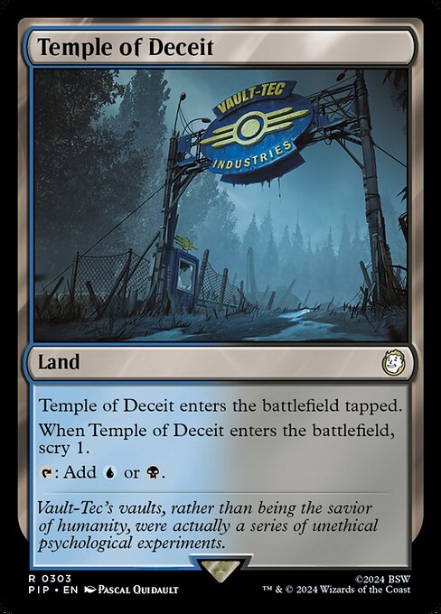 Temple of Deceit - Fallout Rare Card