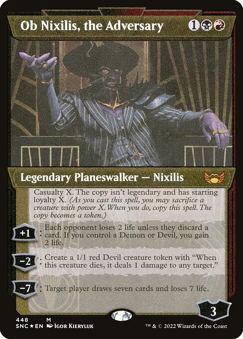 Ob Nixilis, the Adversary - Streets of New Capenna Mythic Card