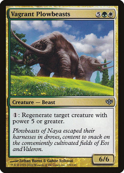 Vagrant Plowbeasts - Conflux Uncommon Card