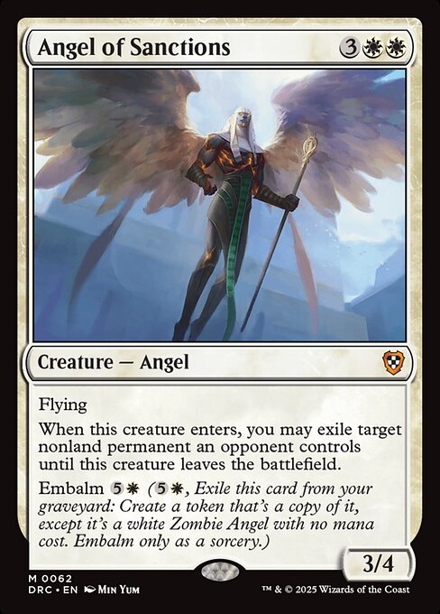 Angel of Sanctions - Aetherdrift Commander Mythic Card