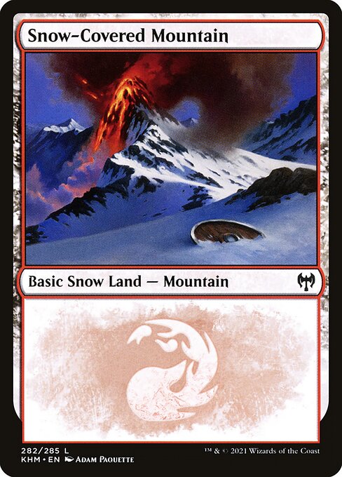 Snow-Covered Mountain - Kaldheim Common Card