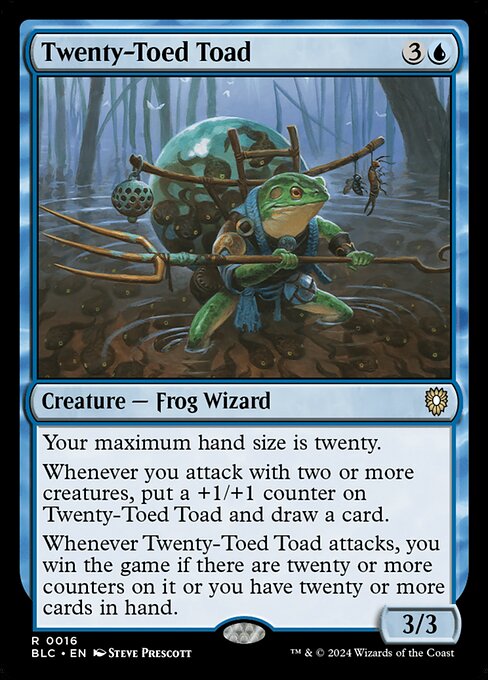 Twenty-Toed Toad - Bloomburrow Commander Rare Card