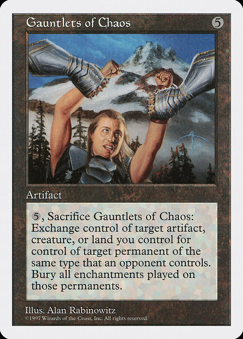 Gauntlets of Chaos - Fifth Edition Rare Card