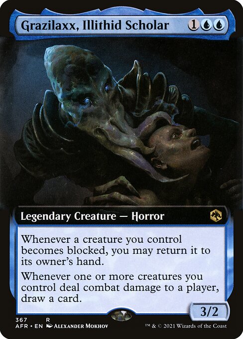 Grazilaxx, Illithid Scholar - Adventures in the Forgotten Realms Rare Card