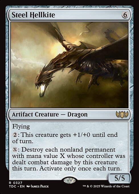 Steel Hellkite - Tarkir: Dragonstorm Commander Rare Card