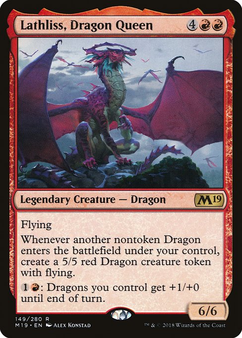 Lathliss, Dragon Queen - Core Set 2019 Rare Card