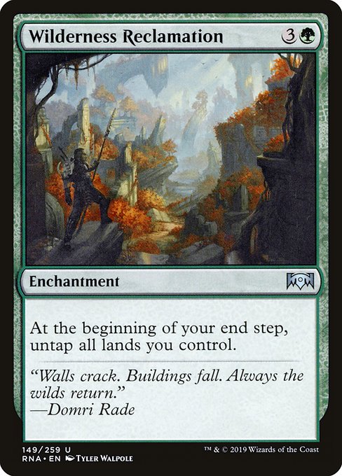 Wilderness Reclamation - Ravnica Allegiance Uncommon Card