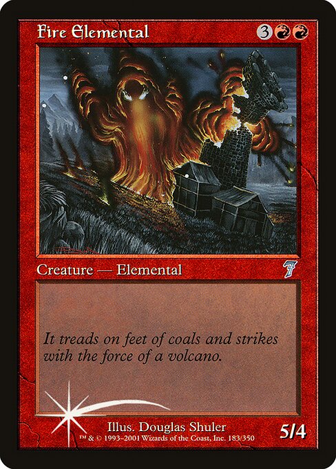 Fire Elemental - Seventh Edition Uncommon Card