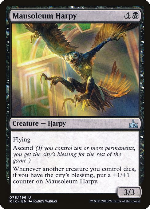 Mausoleum Harpy - Rivals of Ixalan Uncommon Card