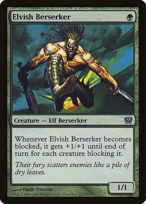 Elvish Berserker - Ninth Edition Common Card