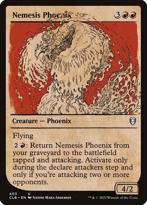 Nemesis Phoenix - Commander Legends: Battle for Baldur's Gate Uncommon Card