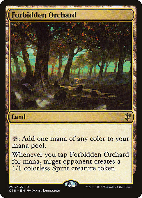 Forbidden Orchard - Commander 2016 Rare Card