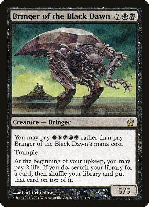 Bringer of the Black Dawn - Fifth Dawn Rare Card