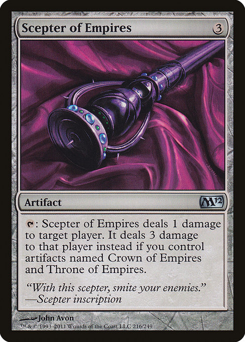 Scepter of Empires - Magic 2012 Uncommon Card